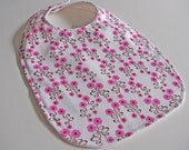2012 Organic Collection Baby-Toddler Bib - Pink Daisy Chain