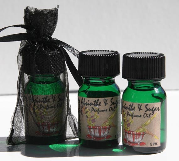 SALE Absinthe and Sugar Hand blended Artisan Perfume Oil 5 Ml