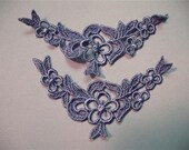 Dress It Up -  Vintage Deep Wedgewood Blue  Appliques - Collar - 1 Set (10)