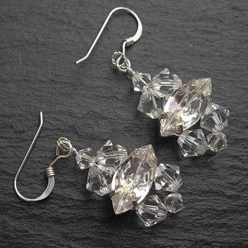 Wedding Earrings, Rhinestone and Swarovski Crystals- Bridal, Bridesmaids