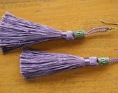 TASSEL EARRINGS - Purple