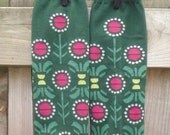 KOOL KID Arm / Leg Warmers for Baby, Toddler, Child, Tween Boy or Girl - SPRING Flower Power - Fun and Functional Fashion