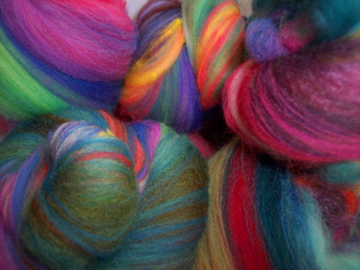 Box of Crayons Baby Batts for spinning/felting/fiber arts - 2 oz