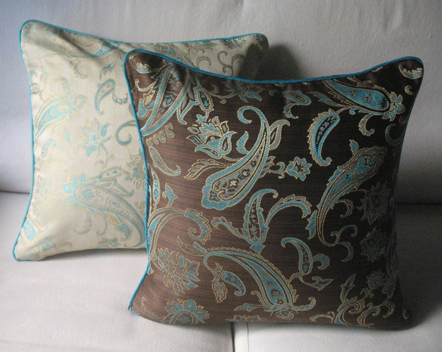 Custom Order for Lisa - 3 paisley cushion cover