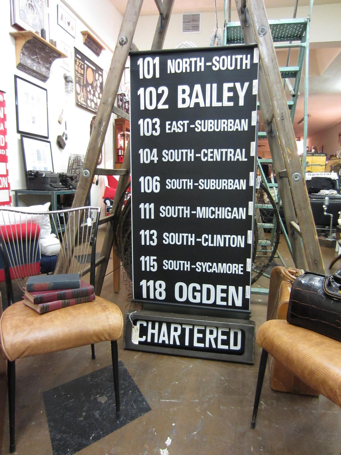 vintage US route sign. 101 north-south to 118 ogden.