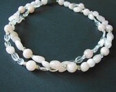 Pink necklace, blush, rose quartz wedding, 4 available for bridesmaids