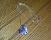 Wampum necklace heart pendant