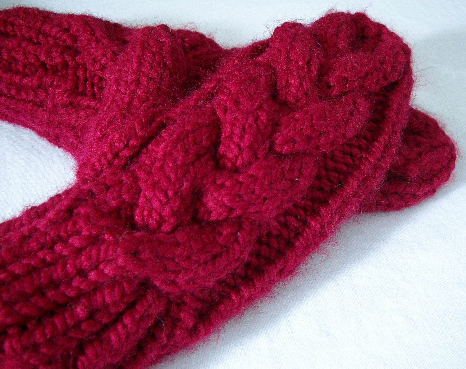 Chunky Cable Knit Mittens CHOOSE YOUR COLOR