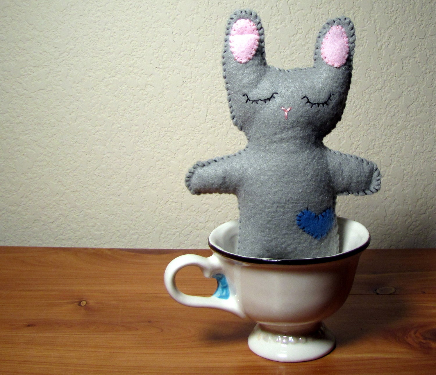 Felt Bunny Whimsical Plush Toy, Gift for Kids, Easter