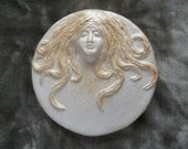 Full Moon Golden Goddess Wall Plaque