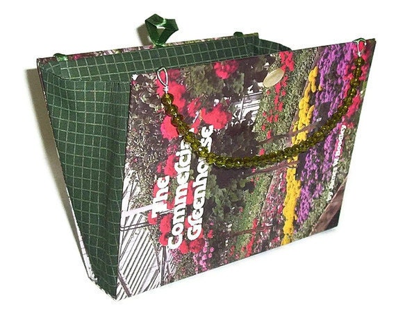 SALE Greenhouse Book Purse Handbag for the Gardener