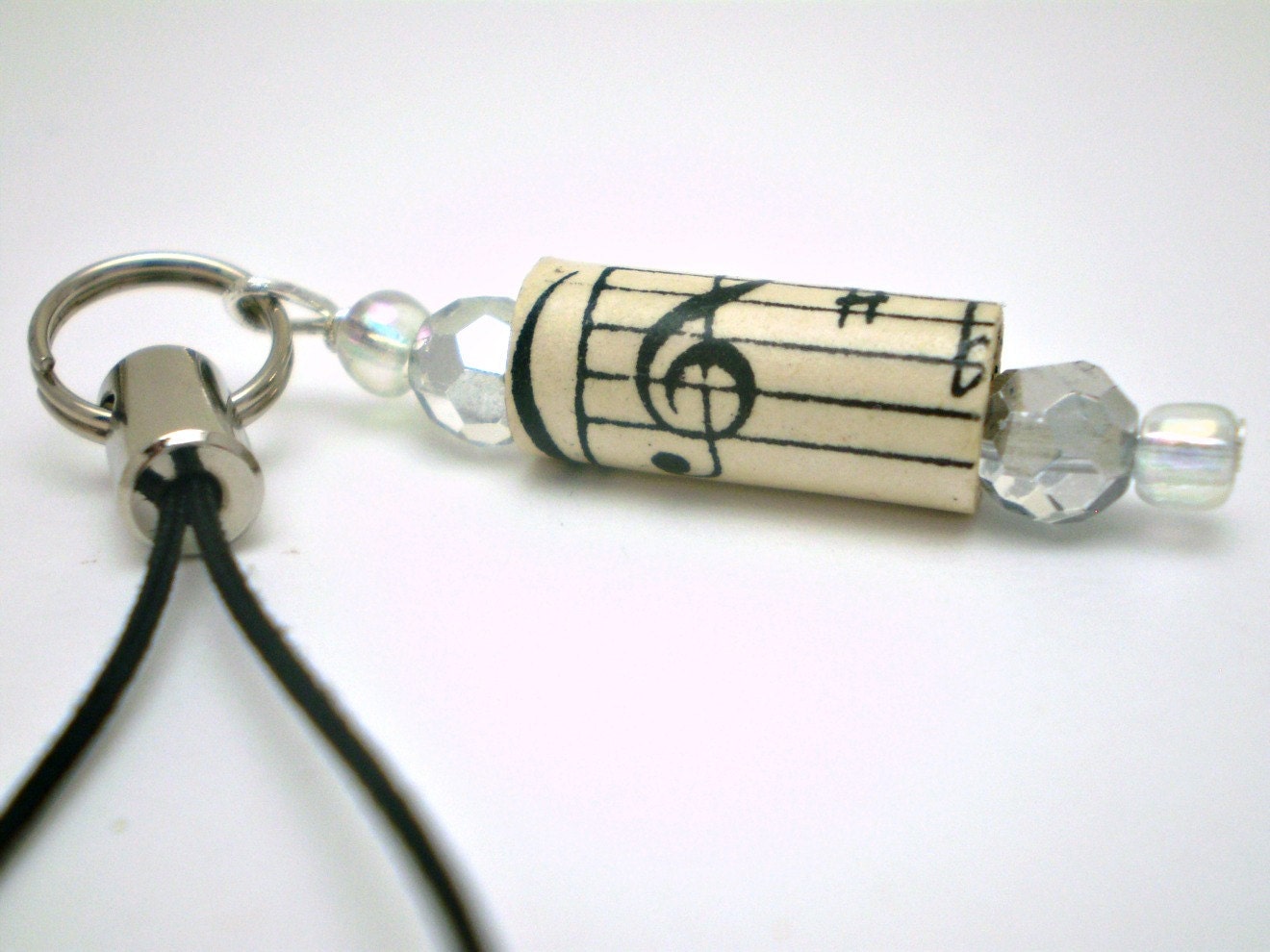 Music Soothes the Soul Cell Phone Charm or Zipper Pull