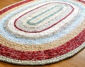 Made to Order - Custom Colors 4'x6' Oval Rag Rug