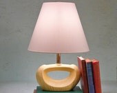 Mid-Century Modern Yellow Table Lamp