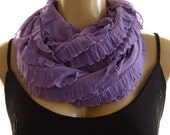New...Lilac to Lavender....Flamenco..Necklace Scarf....Le dernier cri...
