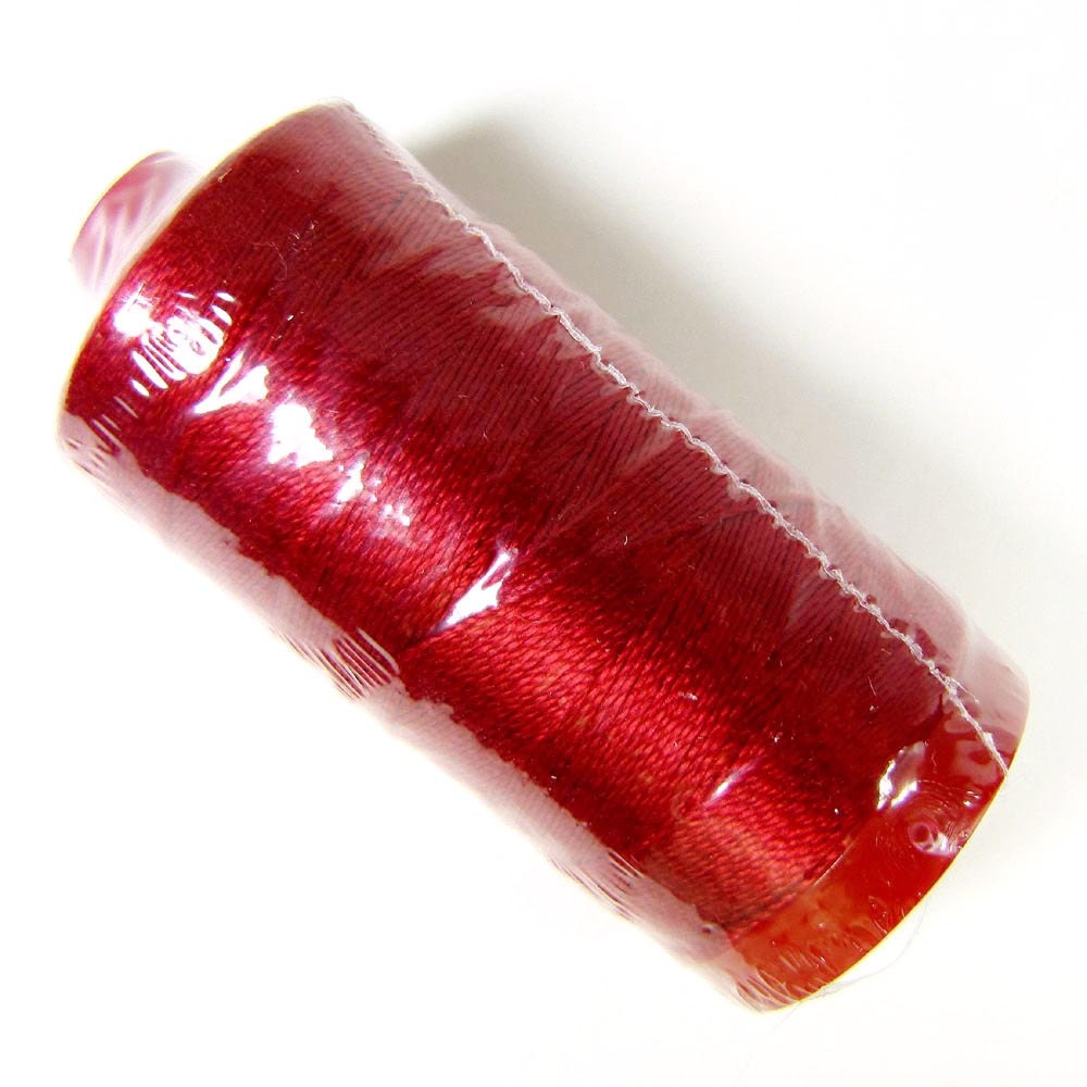 Aurifil Thread 2260 Bright Redwork 12 Wt. Cotton Mako
