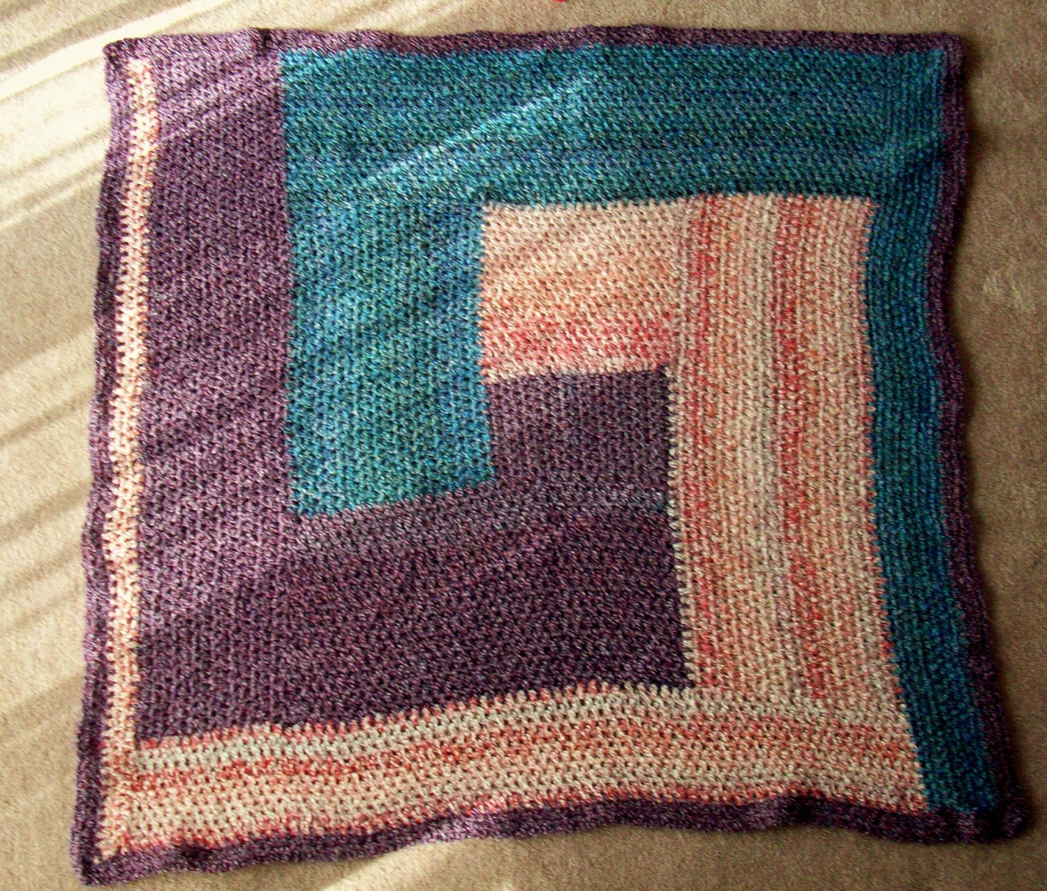 Pink, Purple, and Blue Baby Blanket