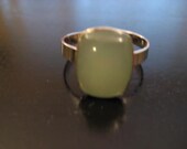 Adjustable Stone Ring in Seafoam