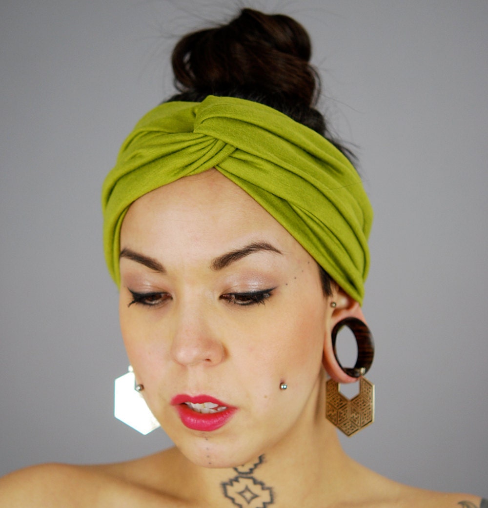SALE KIWI Rayon Turban Twist HeadBand