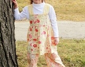 2Pc Sundress Summer Outfit, Shabby Chic, Yellow, Infant,Toddler,
