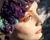 Art Headband- freeform crochet headband OOAK