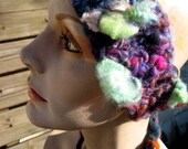 Art Headband- freeform crochet headband OOAK