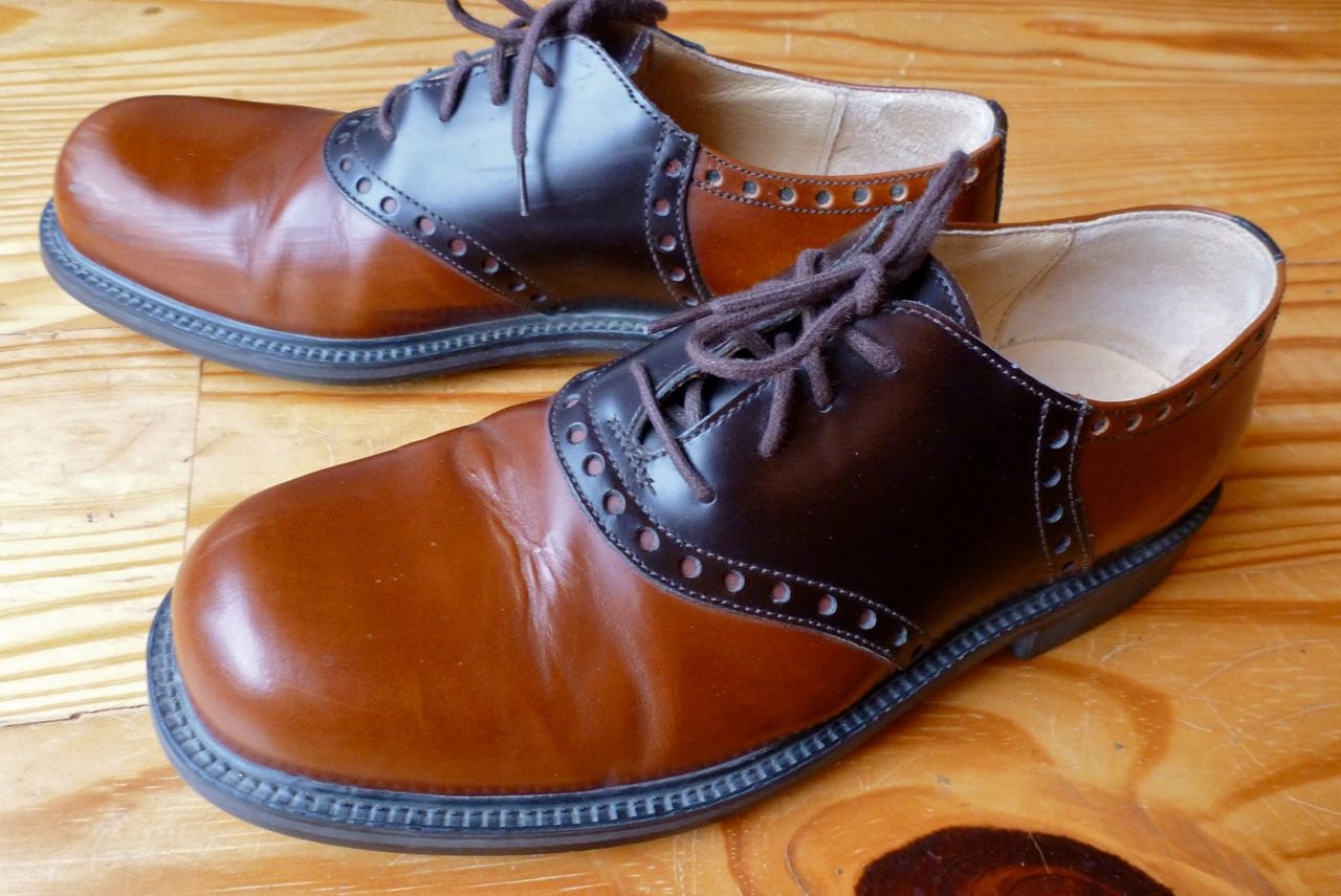 Vintage Saddle Shoes J Crew oxfords women size 8.5 brown
