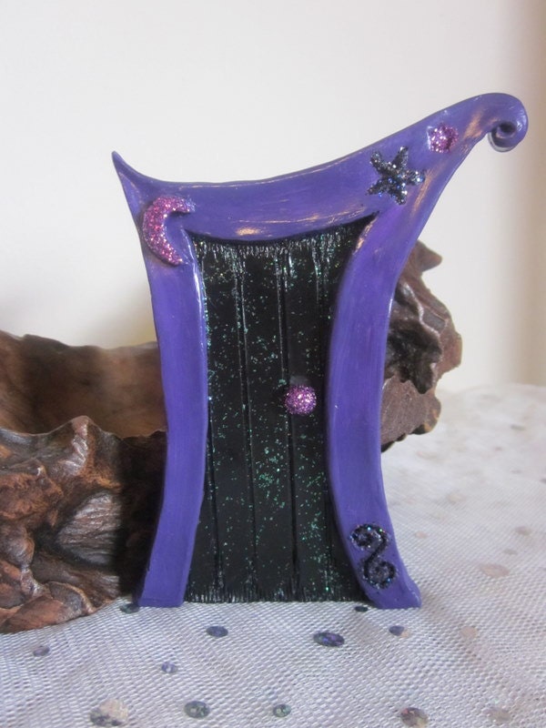 Fairy Door - Magical Moon (Purple/Black) - FairyCyn