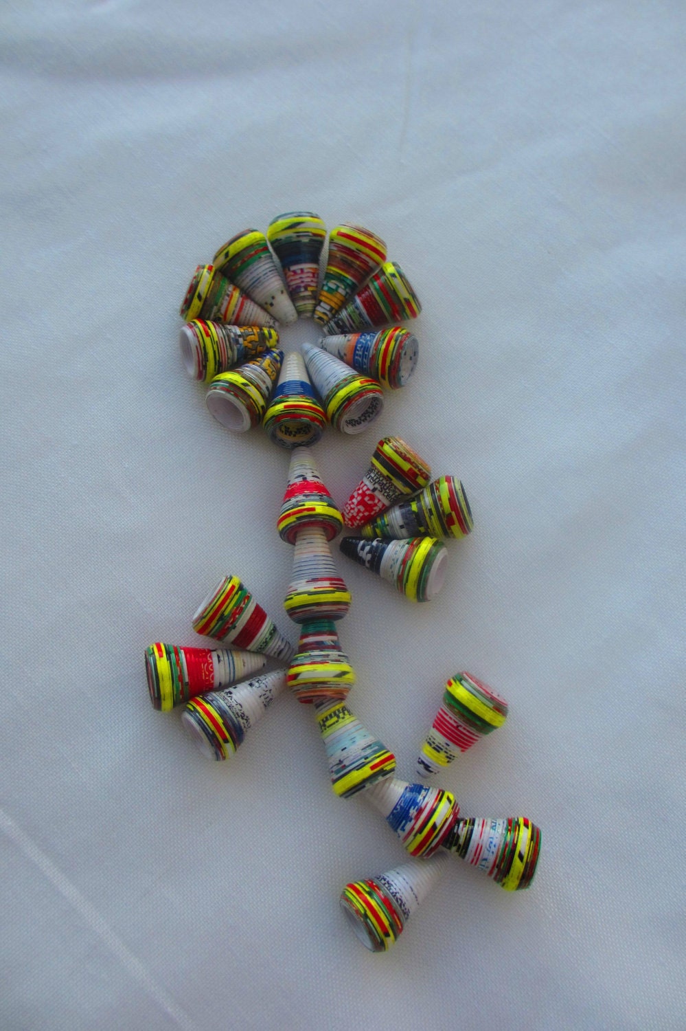Paper Cone Beads