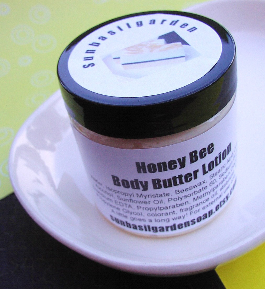Body Butter Lotion - Honey Bee - 4.5 oz.  Jar - NEW