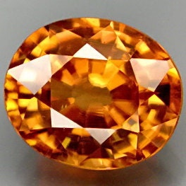 Rare Honey Orange Zircon Faceted Cushion 9 x 8 MM 3.50 Ct Gem Natural Newest Find