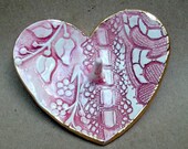 Lace Heart Ring Holder Bowl