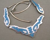 Southwestern Sterling NecklaceTurquoise Mosaics