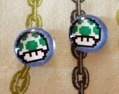 One-Up Mushroom 8-bit Earrings