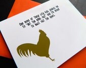 Funny card rooster chicken and egg (WG 120)