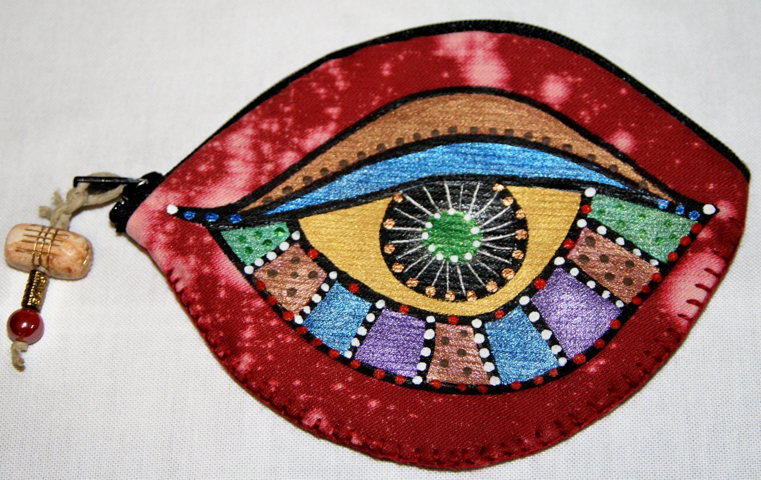 Coin Purse Handmade Red Eyeball - Stella