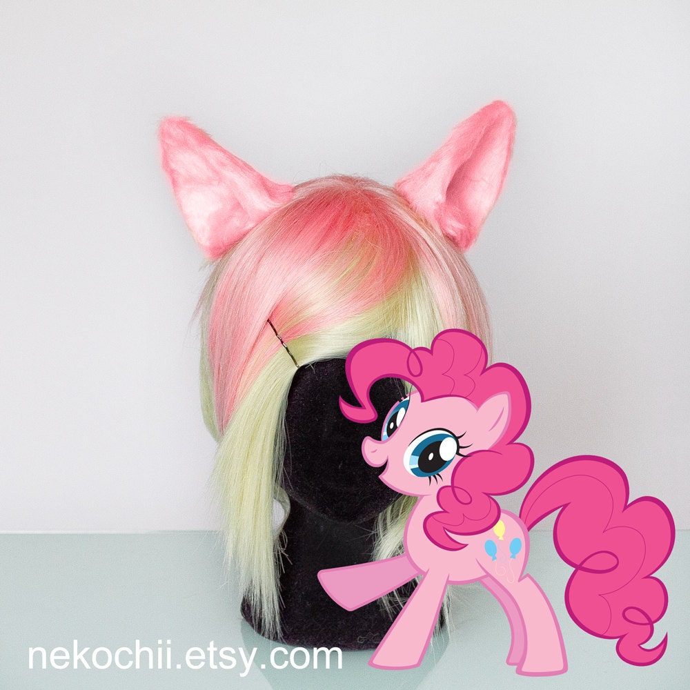 Pinkie Pie cosplay pony ears - My little pony friendship is magic - custom colours possible