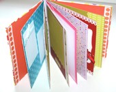 Junk Journal Photo Album with pre-made pages - bright colors