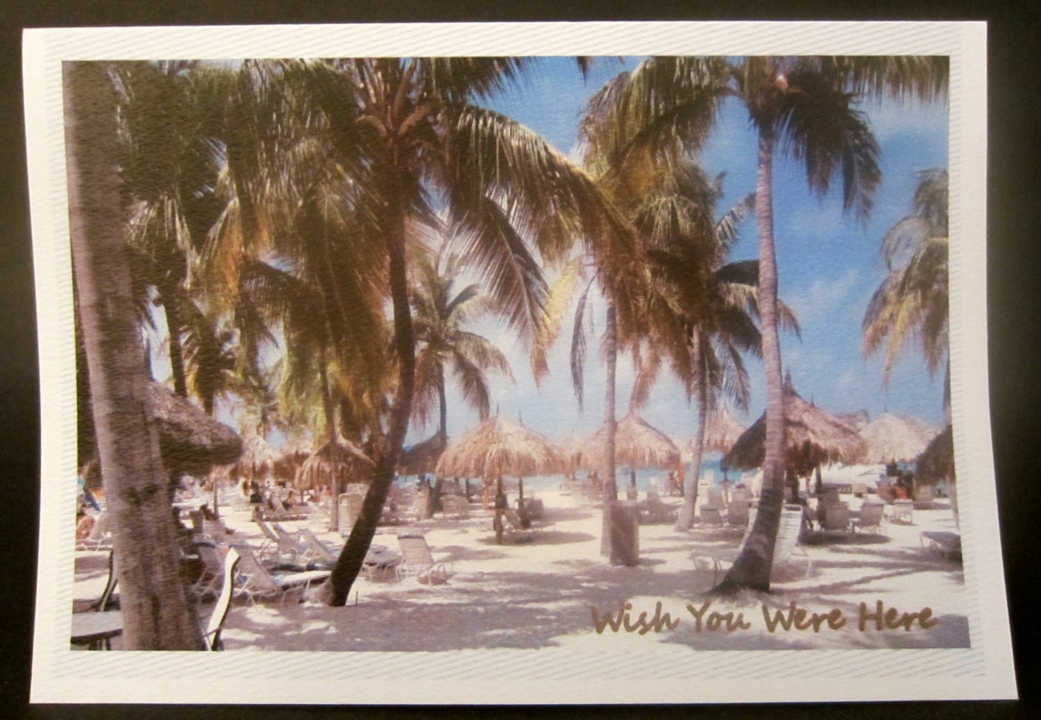 Wish You Were Here - Palm Beach, Aruba Card
