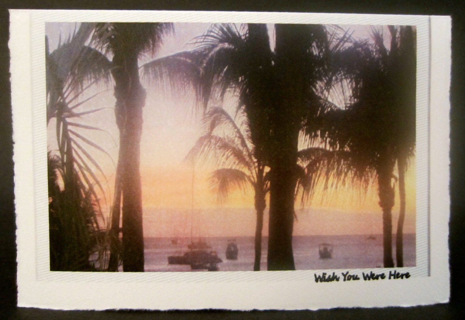 Wish You Were Here - Sunset Aruba Card