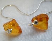 Baltic Amber and Sterling Silver Dangles