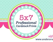 25 Professionally Press Printed 5x7 Service - Flat Cardstock Cards with Envelopes - Fed Ex Overnight Standard