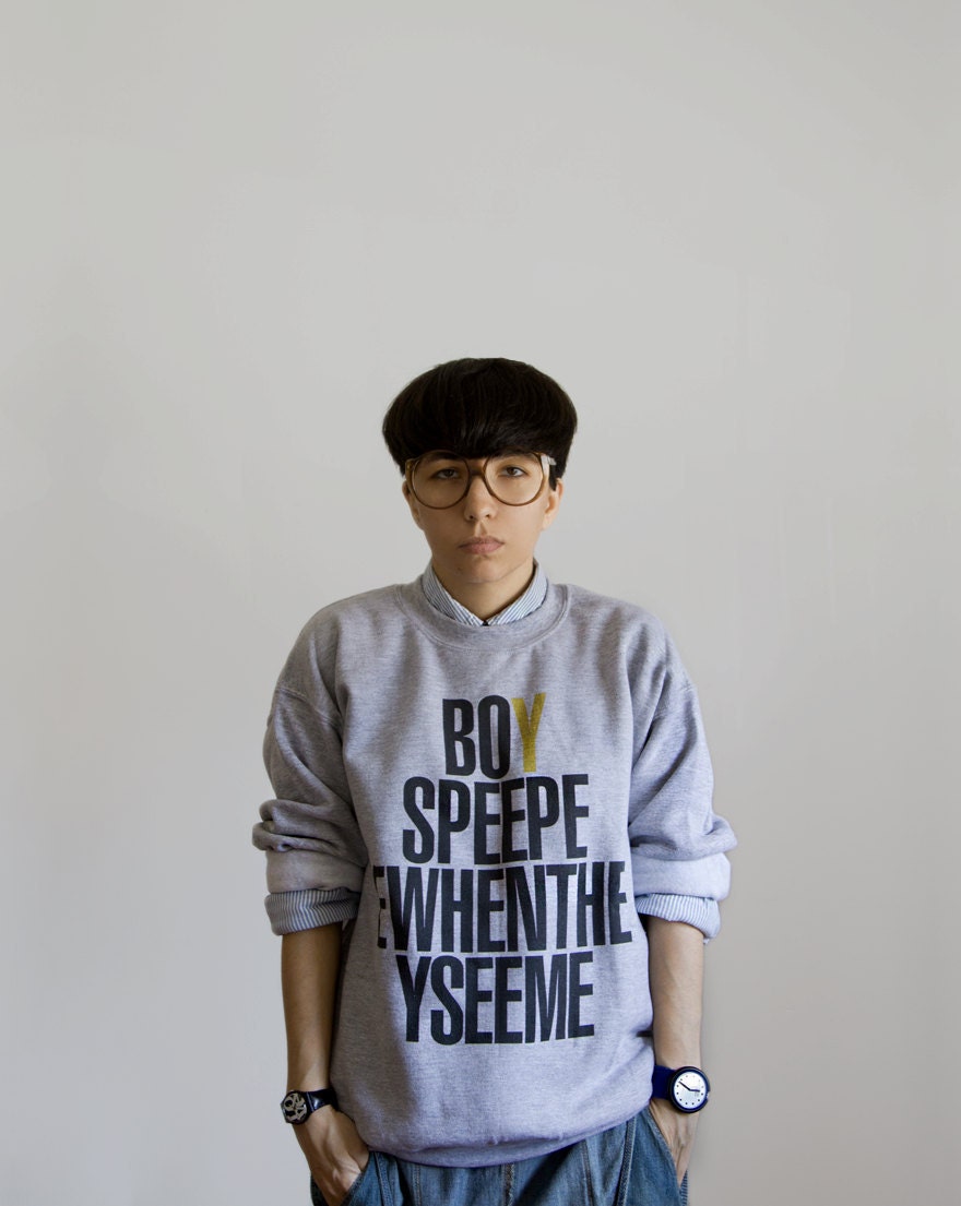 Boys Pee Pee When They See Me Sweatshirt