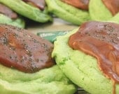 Mint Chocolate Cookies: Green St. Patrick's Day Cookies - one dozen - BakeAllTheThings