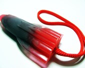 Red & Silver Rocket Ship Soap on a Rope