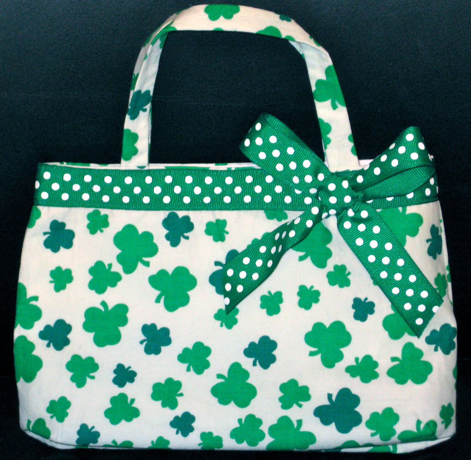 Luck O' The Irish St. Patrick's Day Shamrock Girl's Handbag, Purse