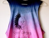 Made to Order Two Tone Hand Dyed Star Cross Lovers Shirt