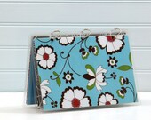 Planner Cover, 6 x 9 Journal Binder, Blue and Brown