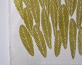 TEA TOWEL -  leaves