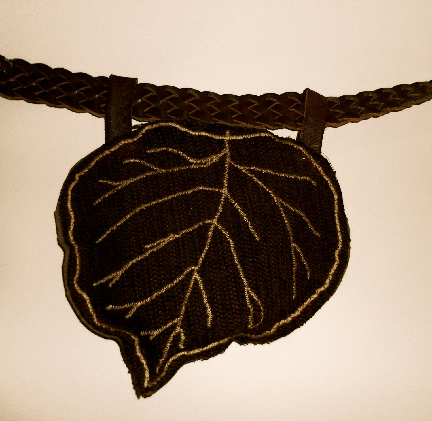 Elven leaf hip bag pocket for belt